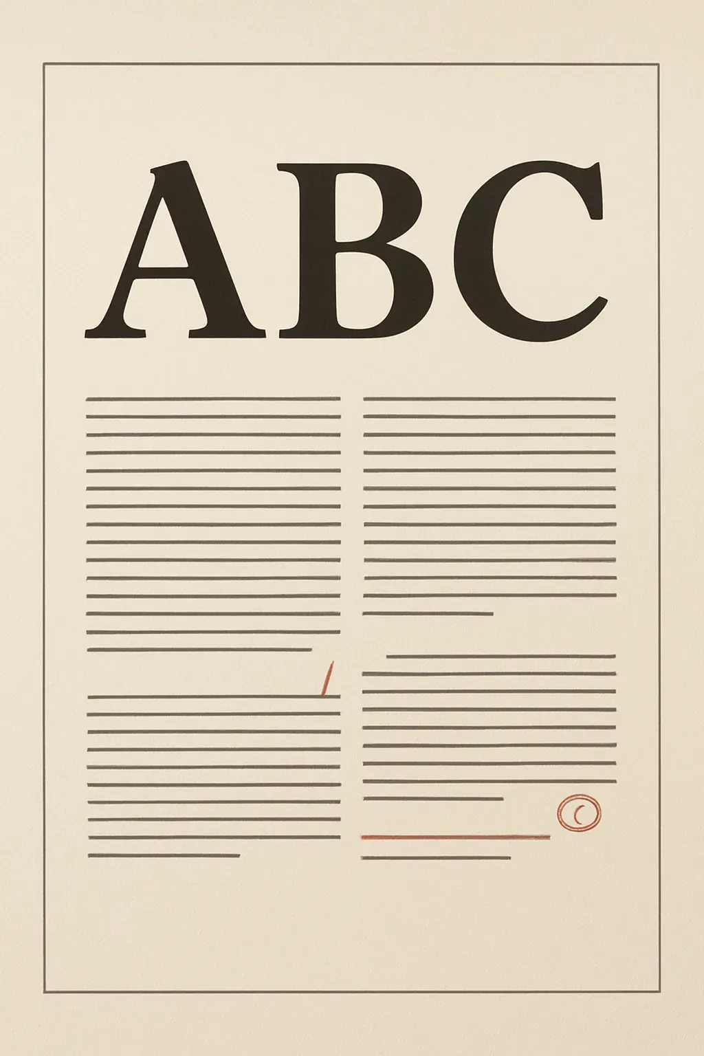 A typeset manuscript spread marked up with editorial proofreading marks.